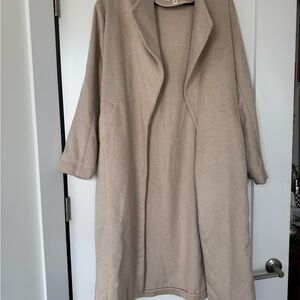 River Island Beige Open Front Sweater Coat